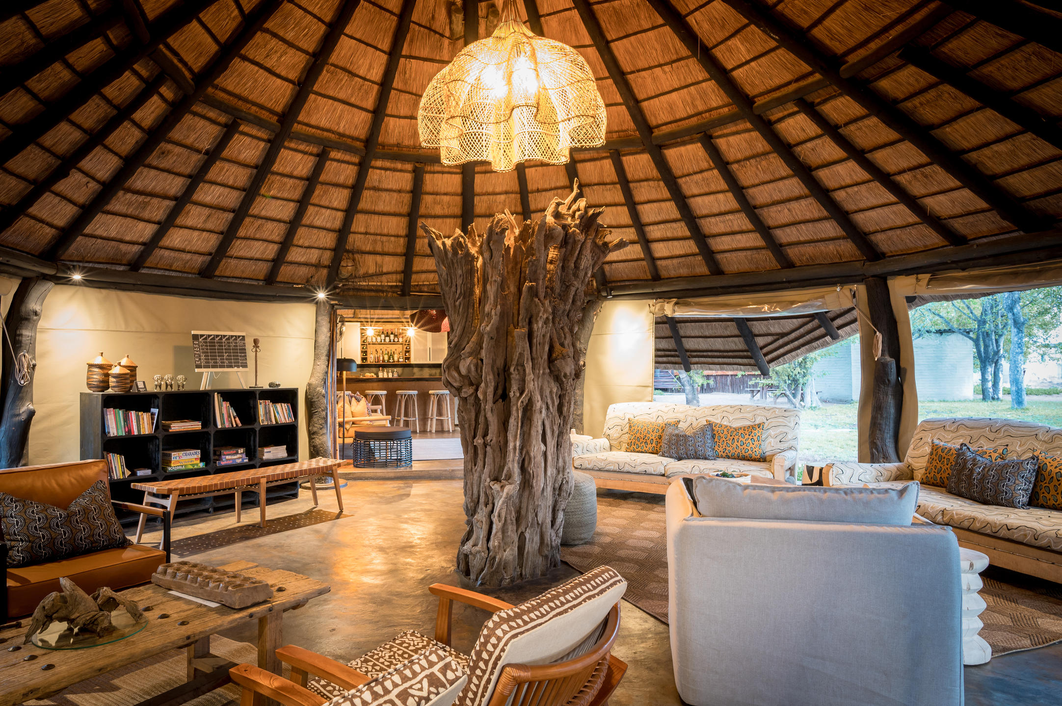 Main Lounge Area at Africa on Foot