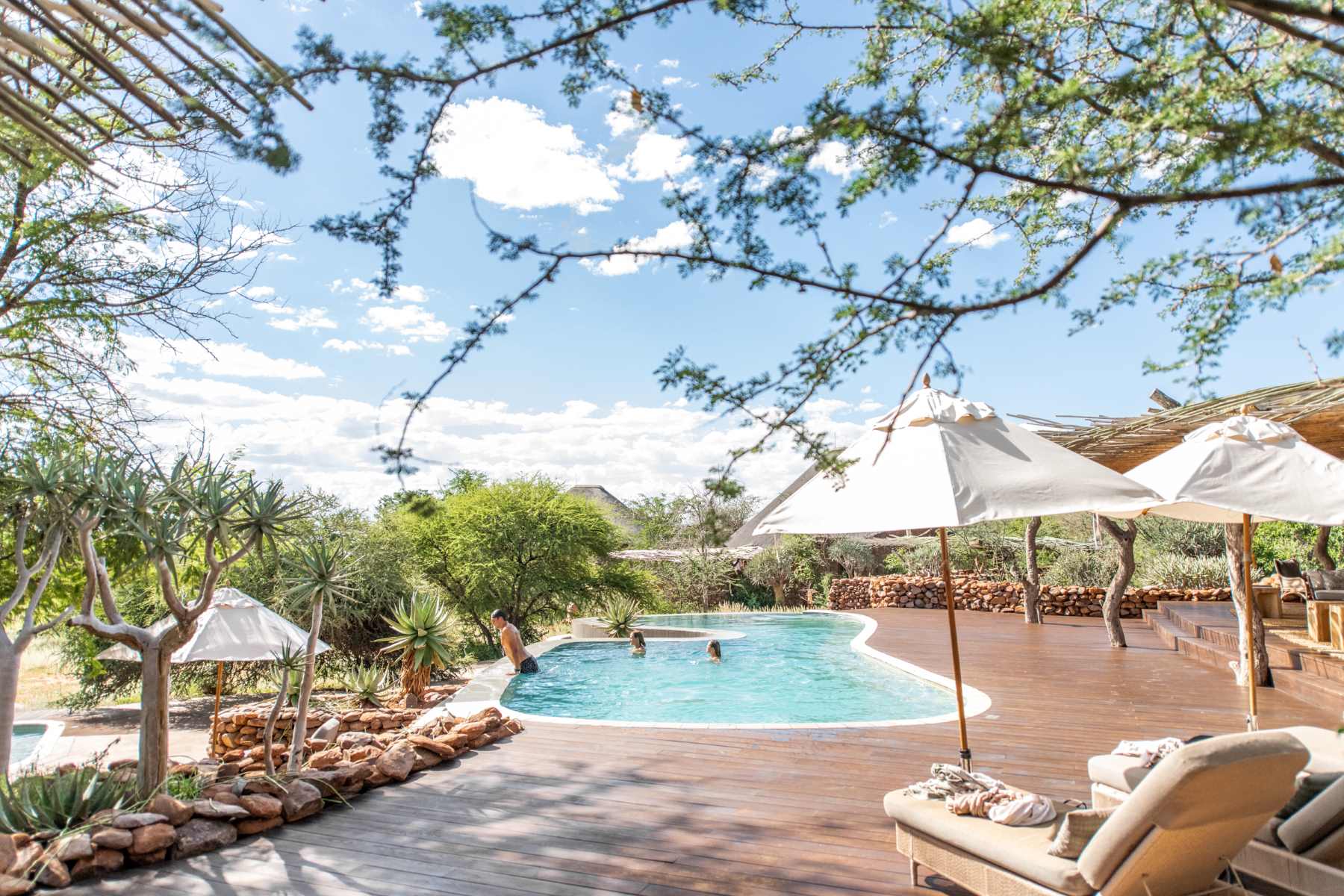 Tswalu Kalahari - The Motse pool area