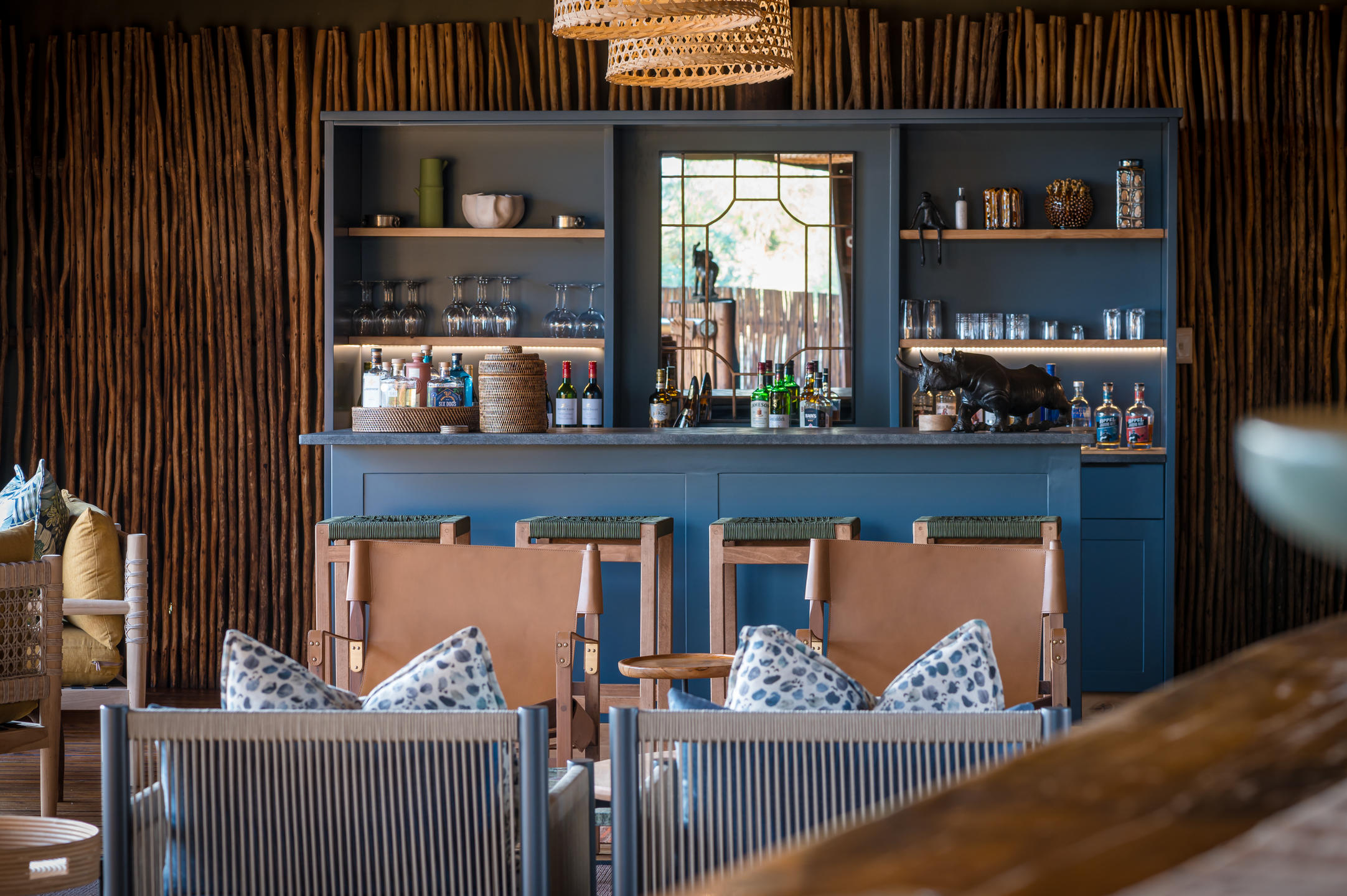 Beautiful Bar Area at nThambo Tree Camp