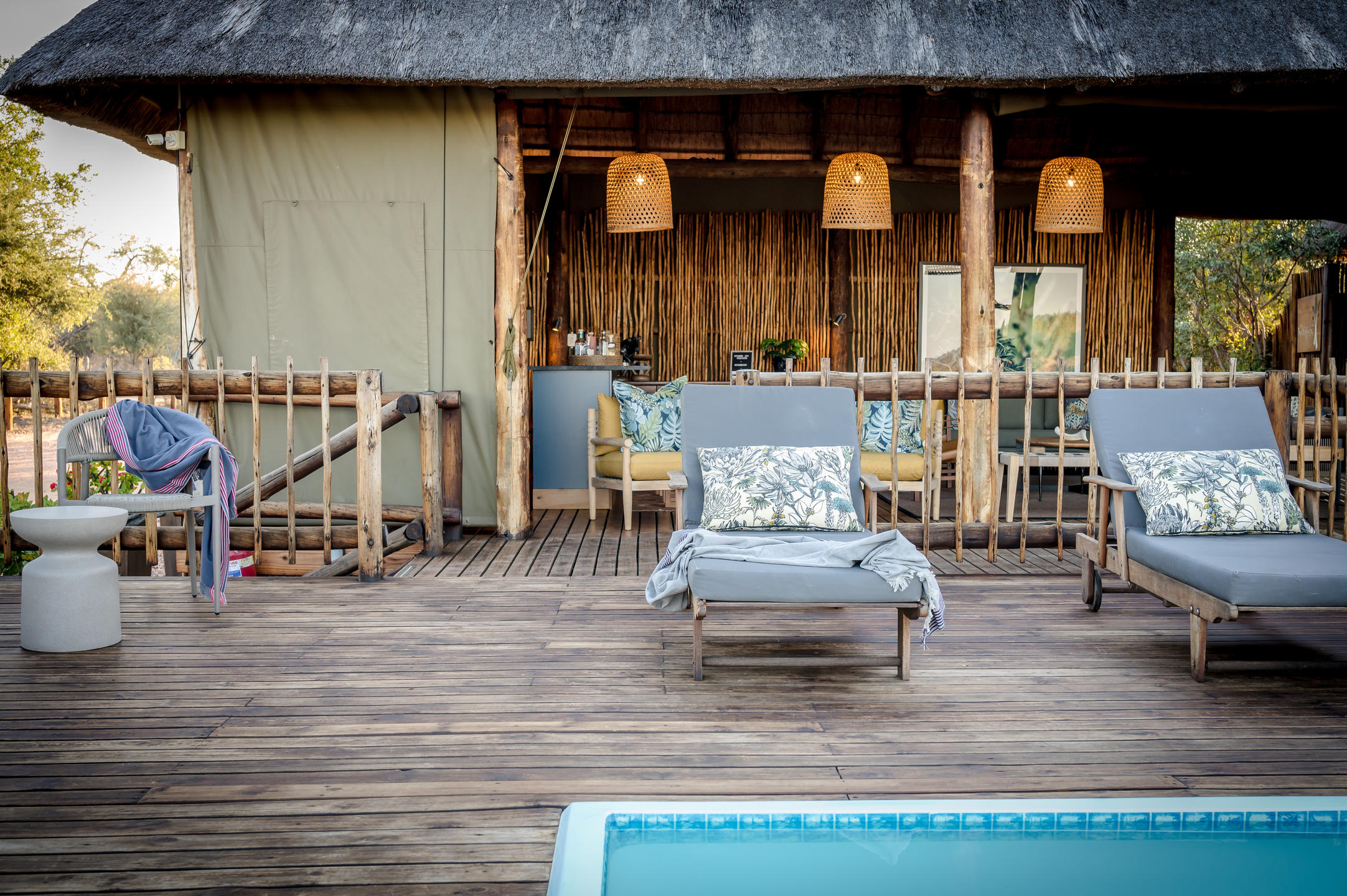 Swimming Pool and Deck nThambo Tree Camp
