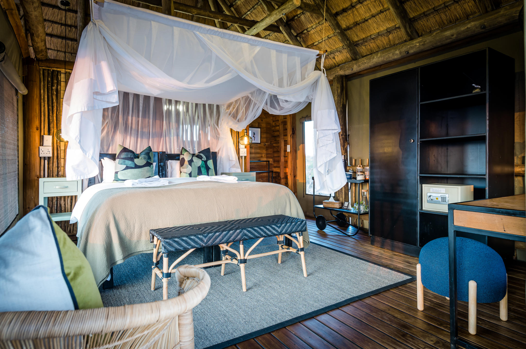 Interiors of nThambo Tree Camp Chalets